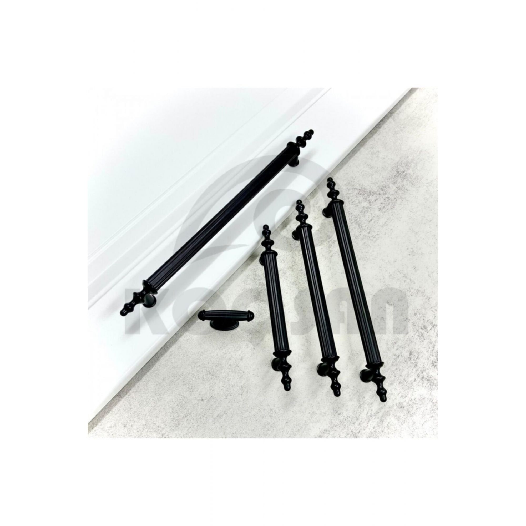 Mutfak Dolap Çekmece Mobilya Kulbu Siyah 160